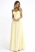 Camée Maxi Jurk met Sweetheart Hals en Hoge Split