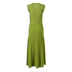 Yolande Gebreide Maxi Jurk met Knoopsluiting