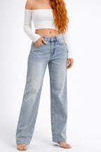 Colette Ripped Wide-Leg Jeans