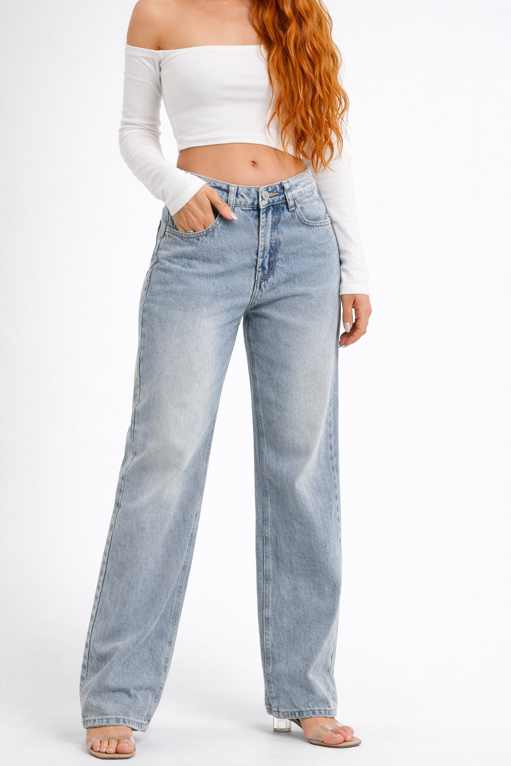 Colette Ripped Wide-Leg Jeans