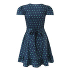 Flavie Mini Jurk Bloemenprint Diepe V-hals