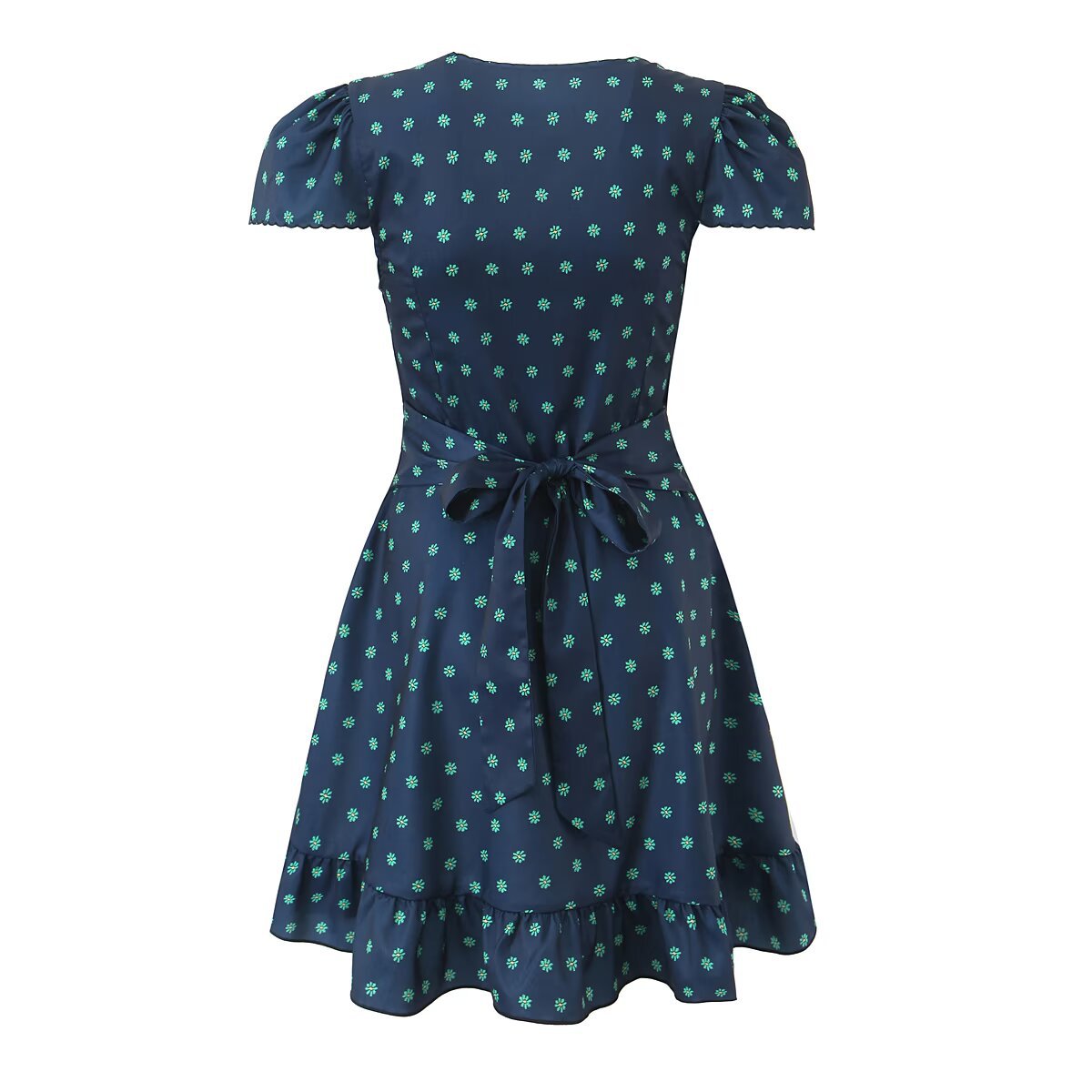 Flavie Mini Jurk Bloemenprint Diepe V-hals