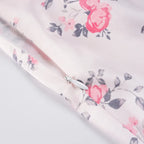 Élisabeth Satijnen Slip Dress Bloemenprint Kant