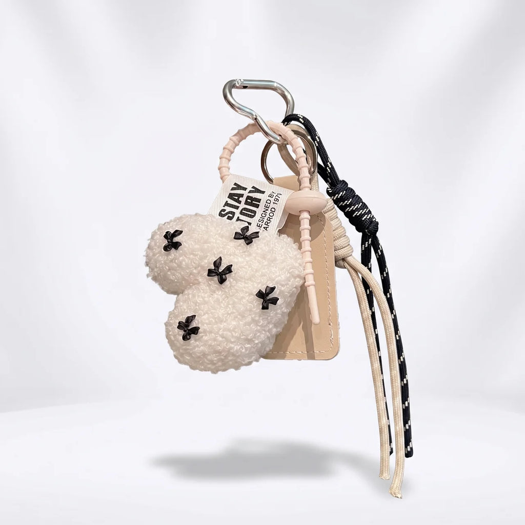 Plush Heart Bag Charm