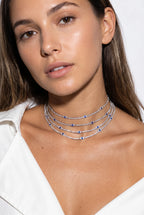 Mila Tennis Ketting met Evil Eye en Zirkonia