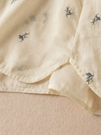 Albertine Geborduurd Blouse