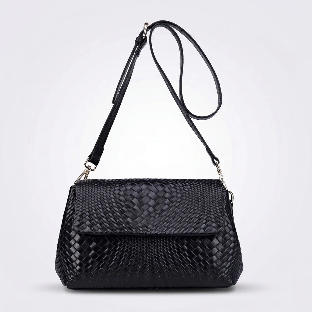 Brenne Gevlochten Leren Crossbody