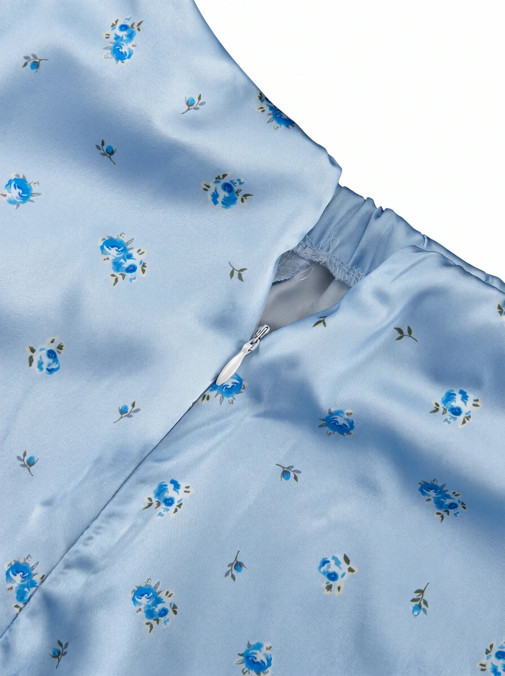 Henriette Satijnen Maxi Rok met Bloemenprint