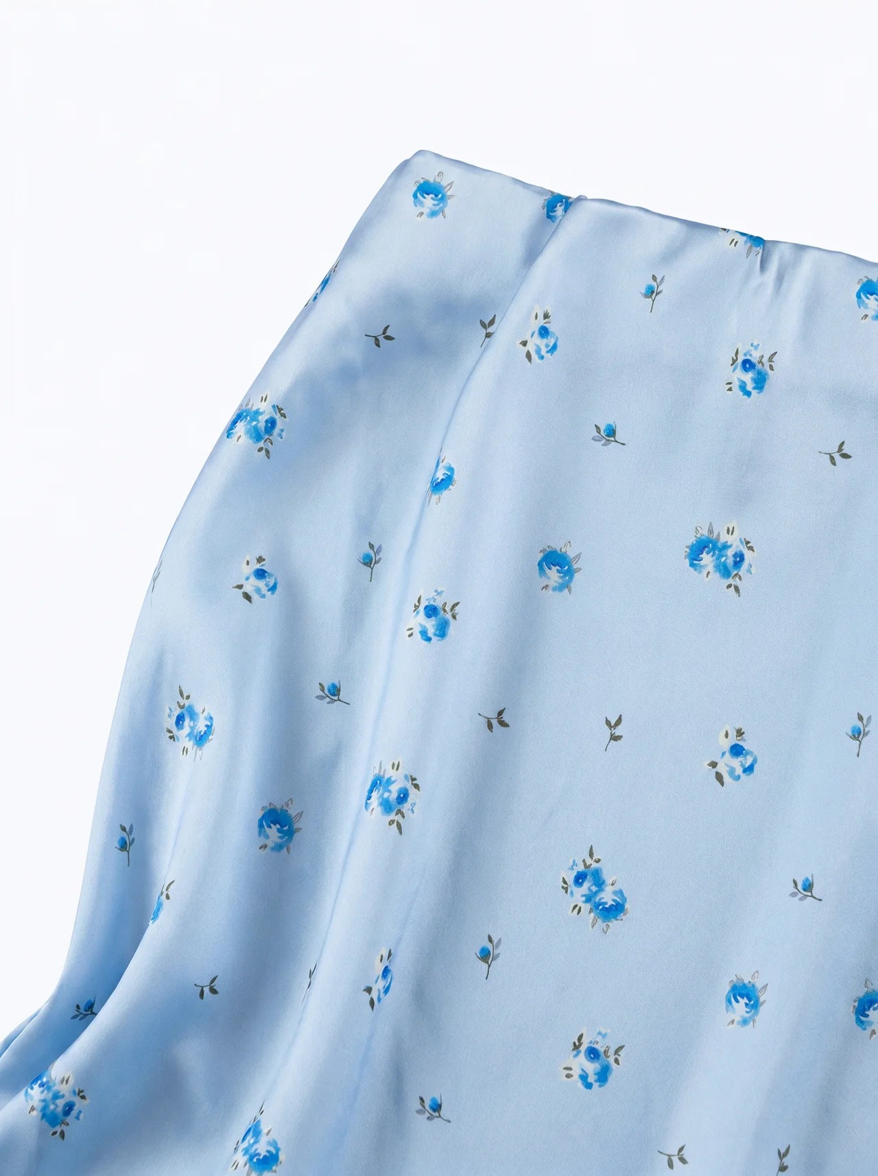Henriette Satijnen Maxi Rok met Bloemenprint