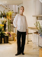 Albertine Geborduurd Blouse
