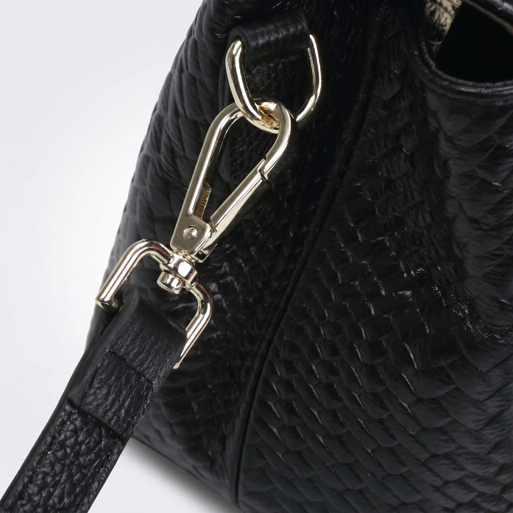 Brenne Gevlochten Leren Crossbody