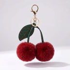 Cerise Pom Bag Charm