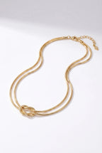 Nœud Gouden Ketting met Knoopdetail