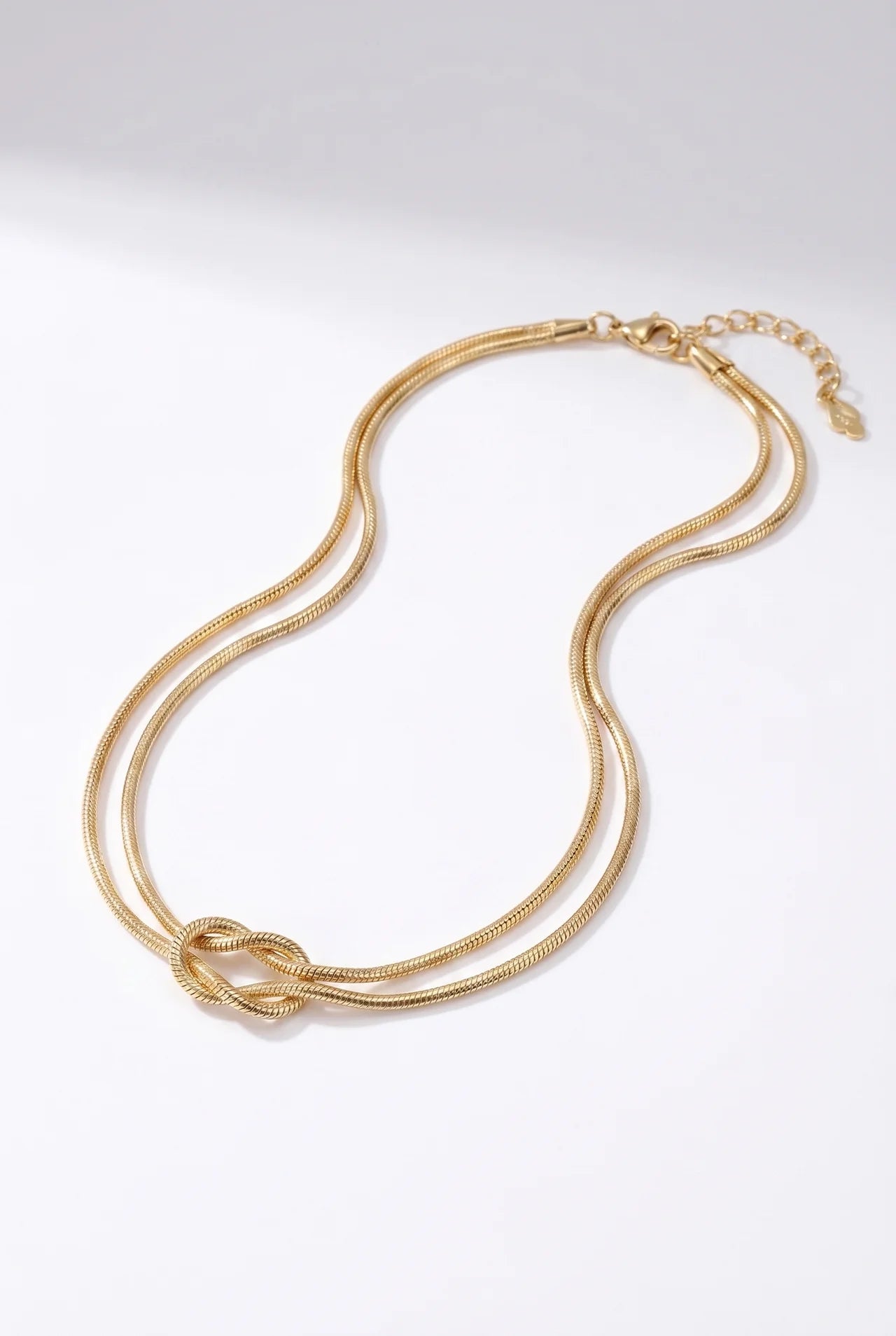 Nœud Gouden Ketting met Knoopdetail