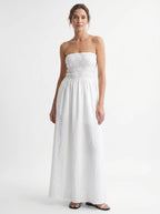 Olympe Bandeau Maxi Jurk met Elastisch Bovenstuk