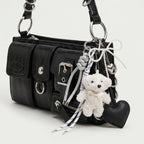 Pearl Teddy Heart Charm