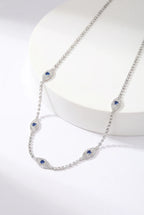 Mila Tennis Ketting met Evil Eye en Zirkonia