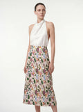Jourdain Midi Rok met Bloemenprint en Hoge Taille