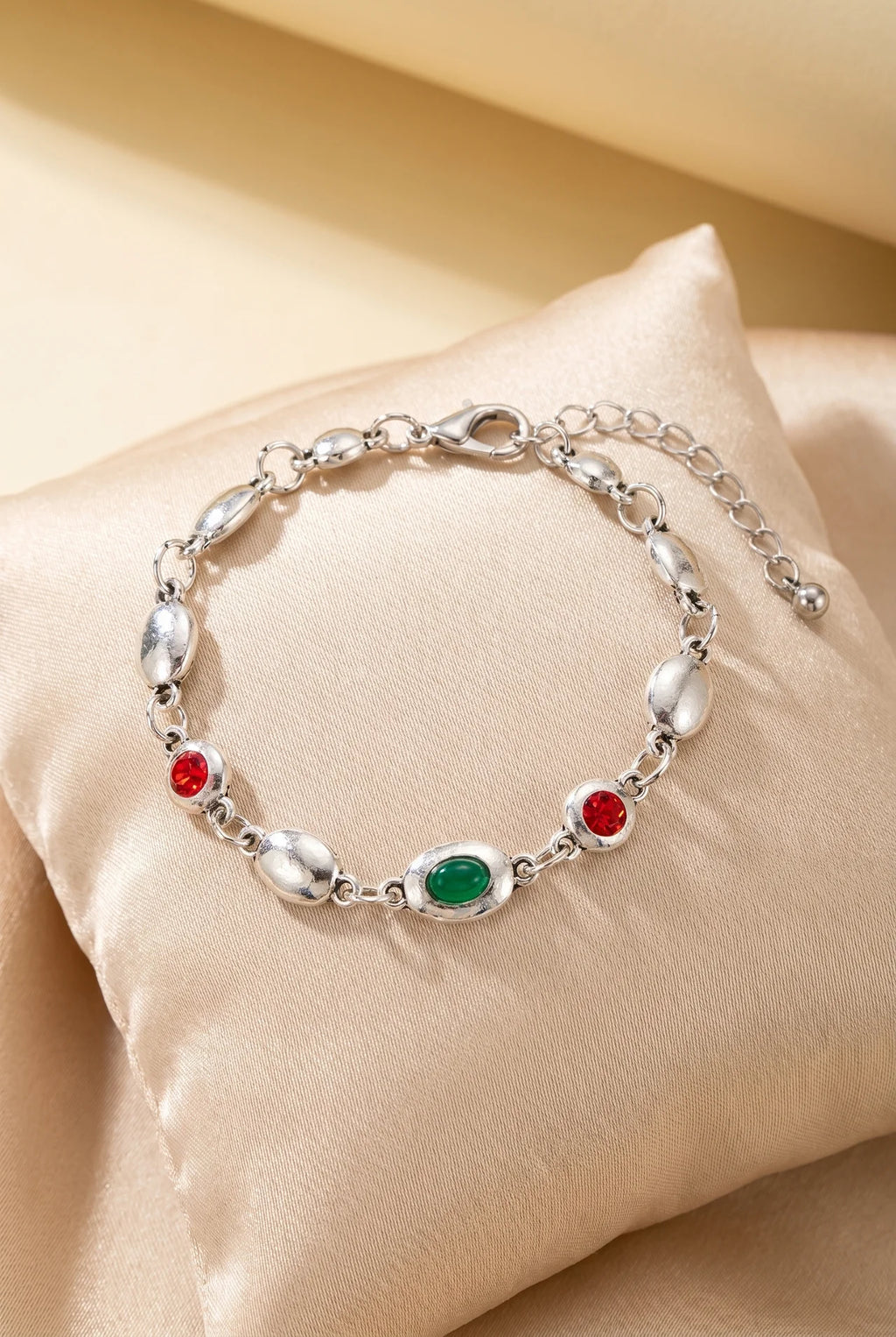 Léa Schakelarmband met Gekleurde Stenen