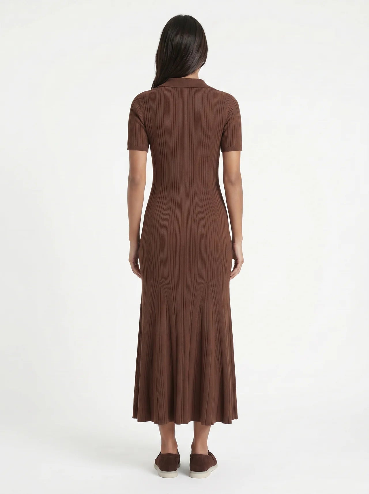 Laetitia Gebreide Maxi Jurk met Polokraag