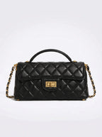 Vendôme Gewatteerde Leren Crossbody met Gouden Ketting