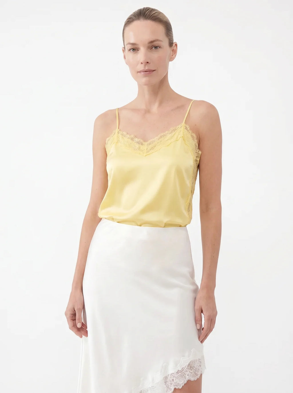 Renée Satijnen Midi Rok Asymmetrisch Kant