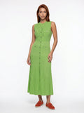Yolande Gebreide Maxi Jurk met Knoopsluiting