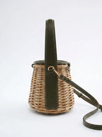 Lerins Rattan Bucket Bag