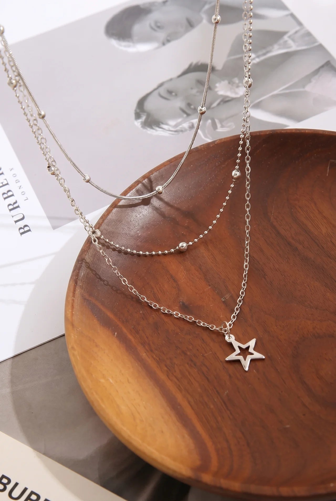 Julayne Zilveren Ketting Set met Sterdetail
