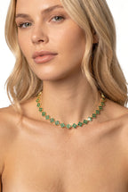 Iris Bloemen Ketting met Zirkonia