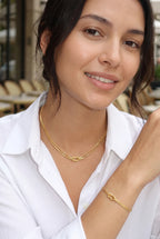 Nœud Gouden Ketting met Knoopdetail