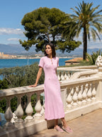 Marielle Midi Jurk met Knoopsluiting
