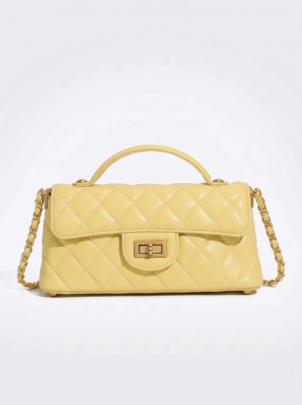 Vendôme Gewatteerde Leren Crossbody met Gouden Ketting