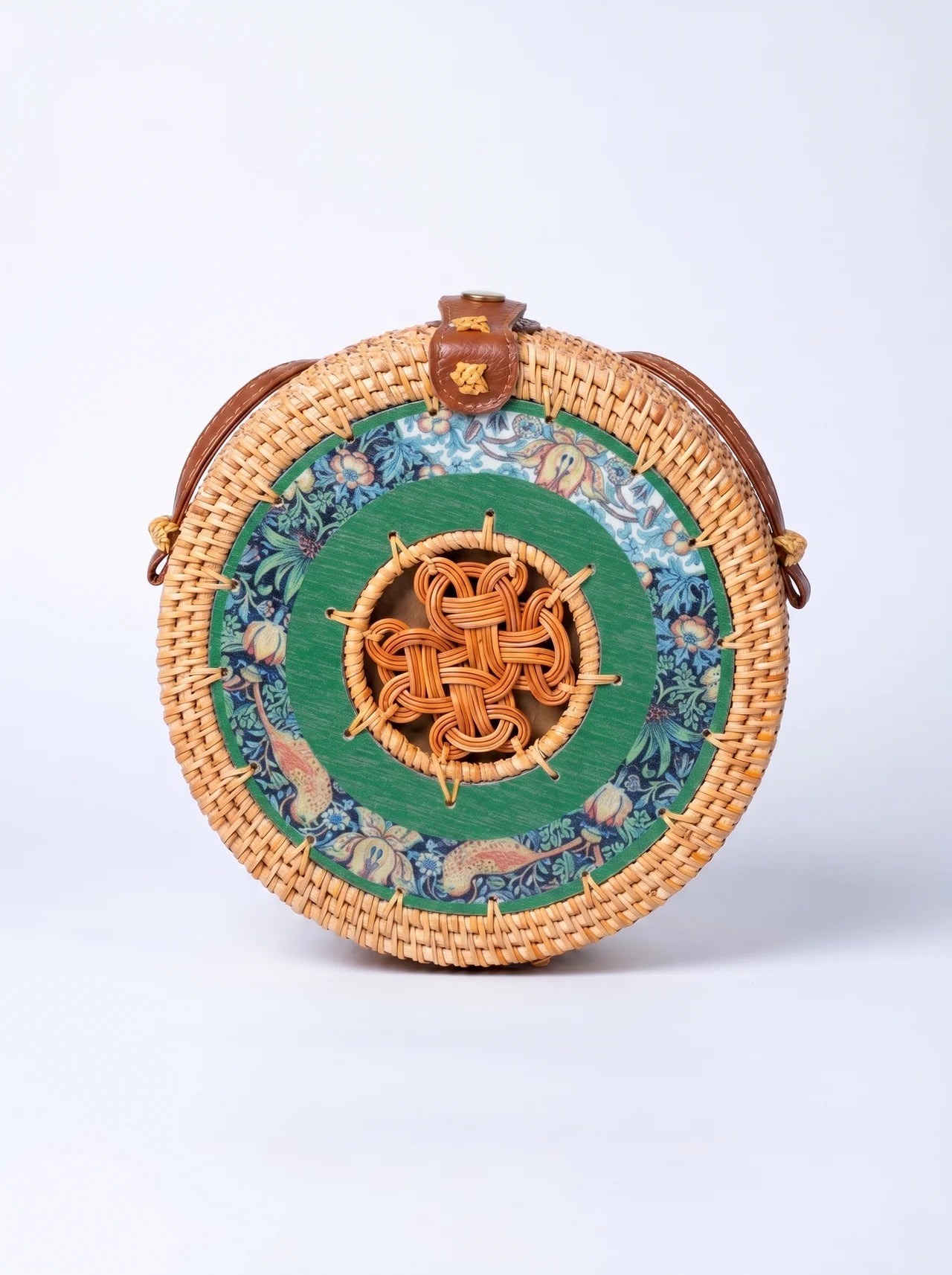 Amalfi Rattan Crossbody