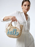 Jolie Rattan Strandtas