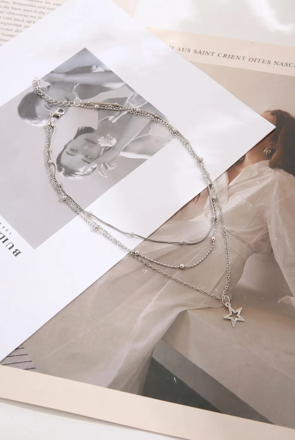 Julayne Zilveren Ketting Set met Sterdetail
