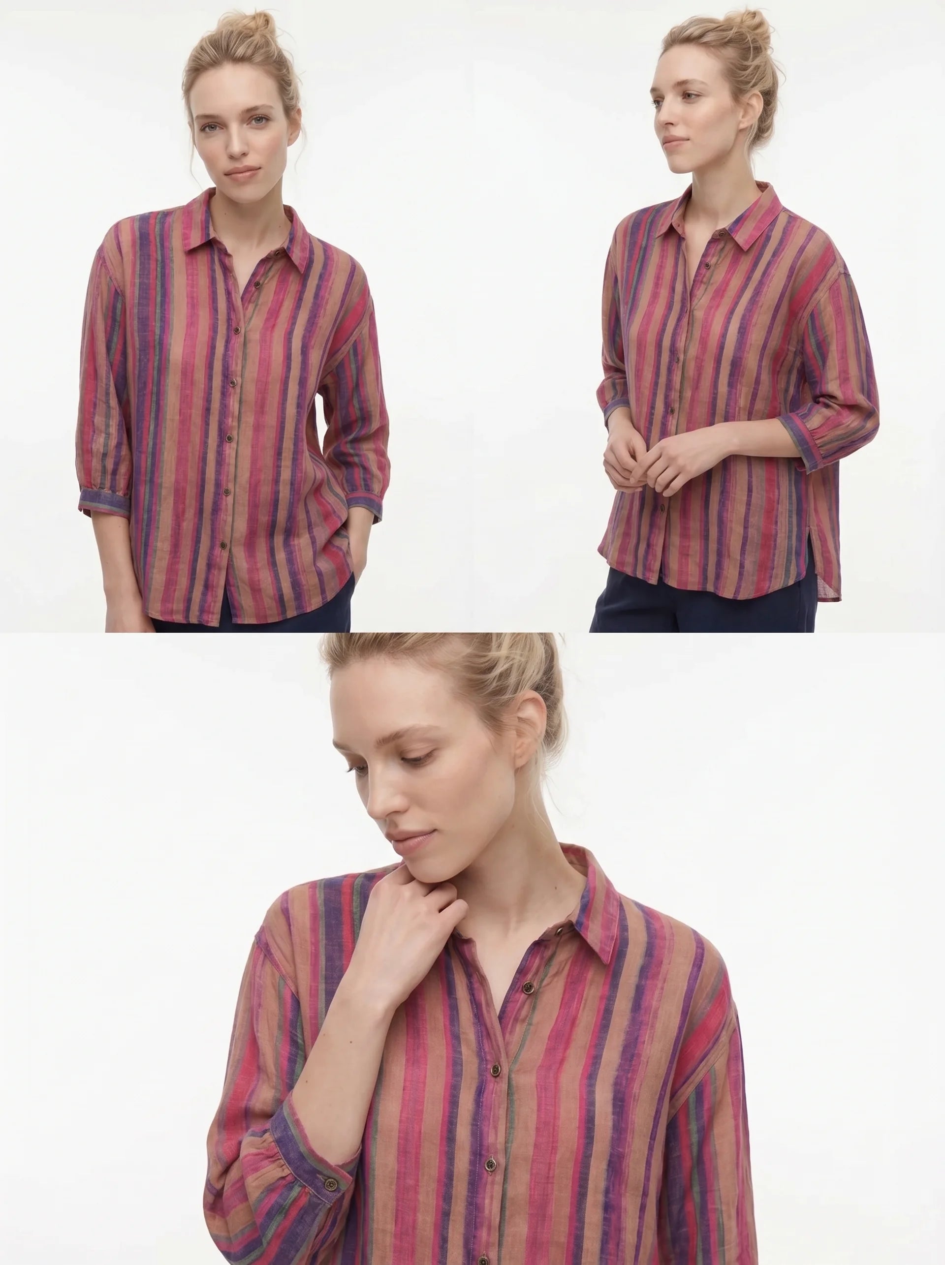 Séraphie Gestreepte Blouse