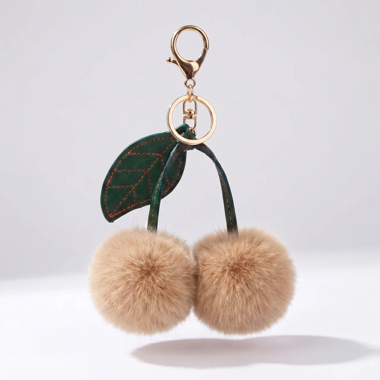 Cerise Pom Bag Charm