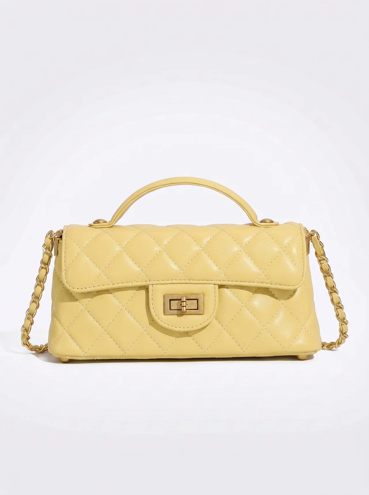 Vendôme Gewatteerde Leren Crossbody met Gouden Ketting