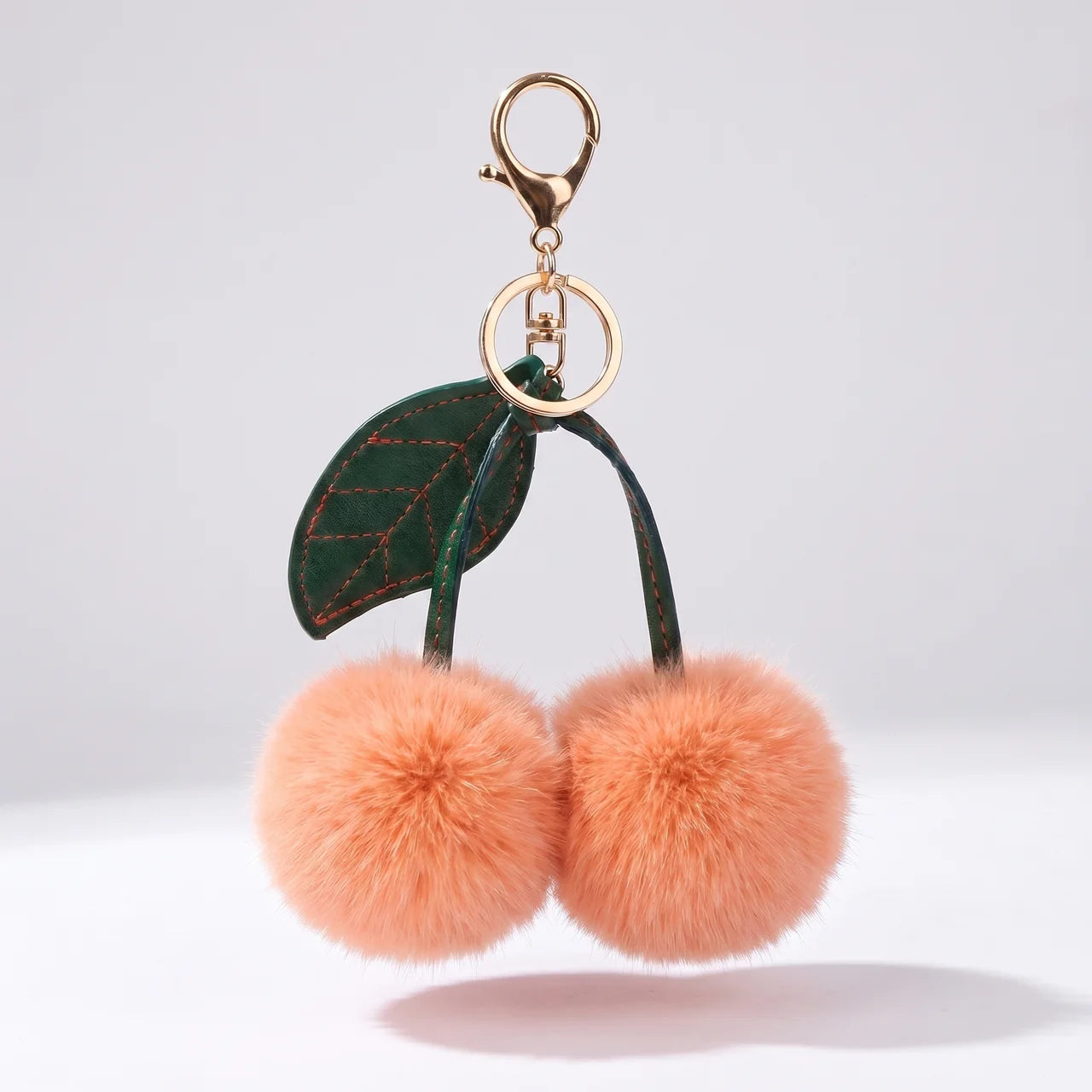 Cerise Pom Bag Charm