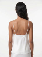 Éliane Satijnen Camisole Top met V-Hals en Strikdetail