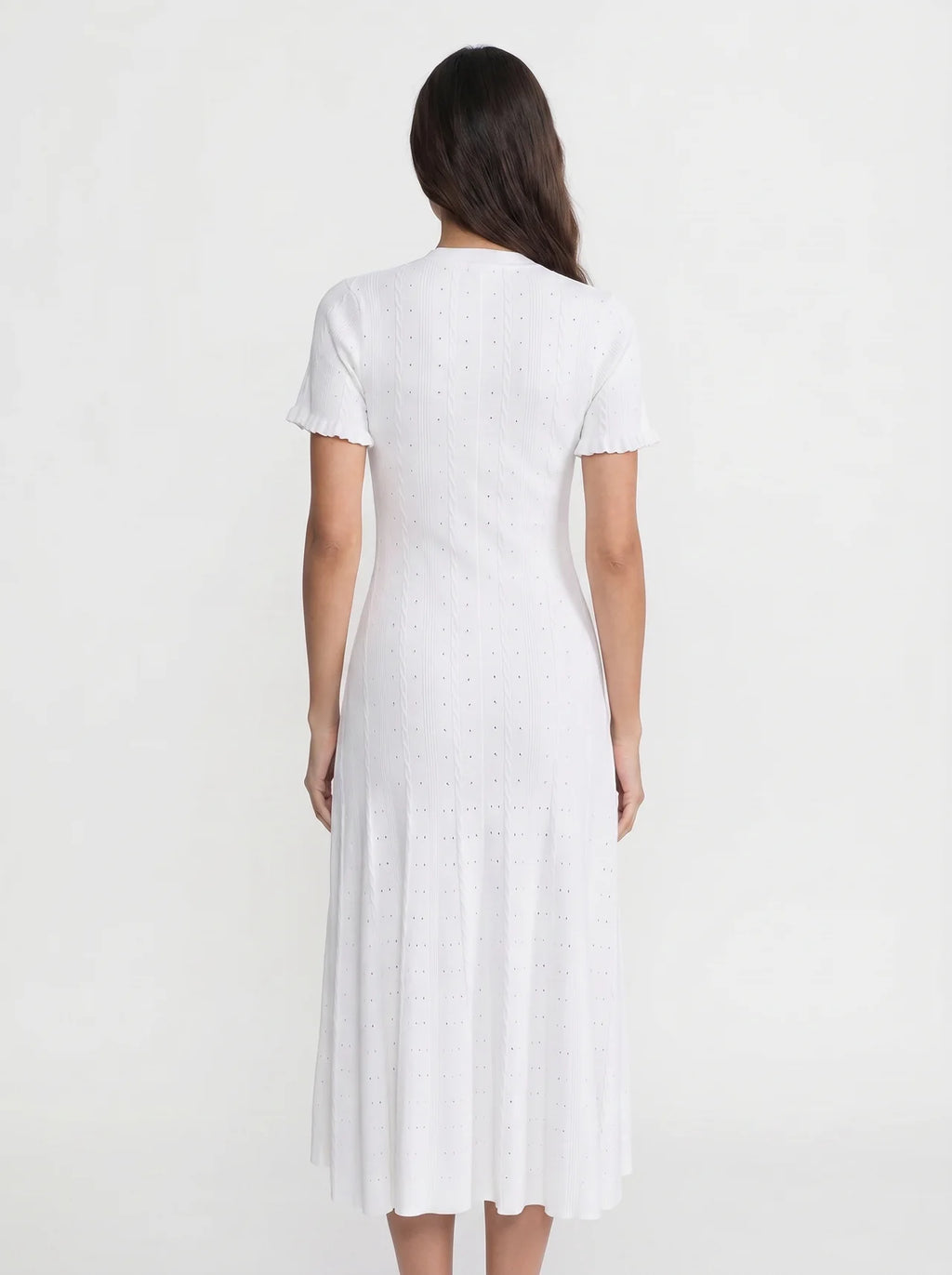 Marielle Midi Jurk met Knoopsluiting