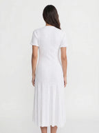 Marielle Midi Jurk met Knoopsluiting