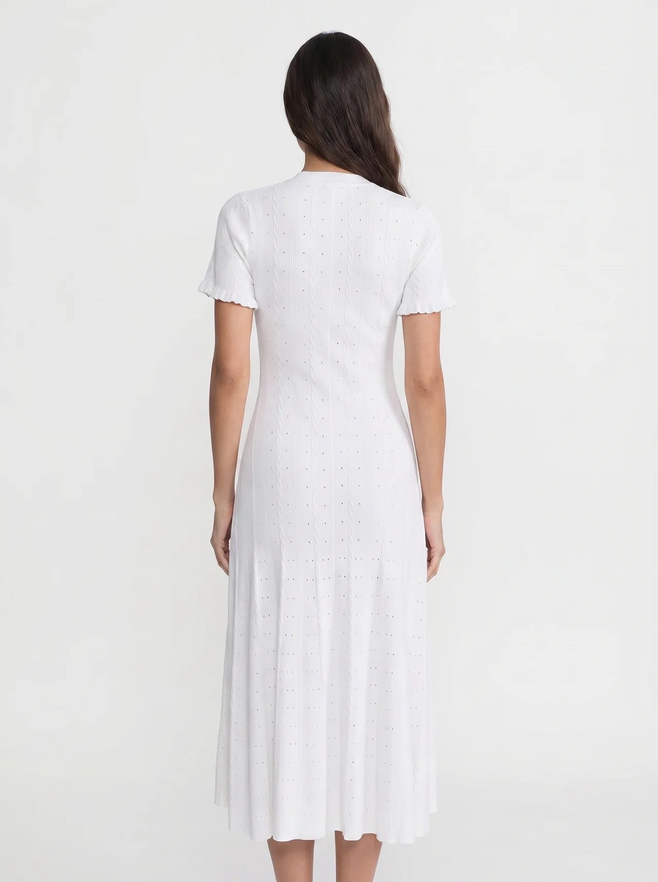 Marielle Midi Jurk met Knoopsluiting