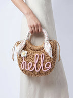 Jolie Rattan Strandtas