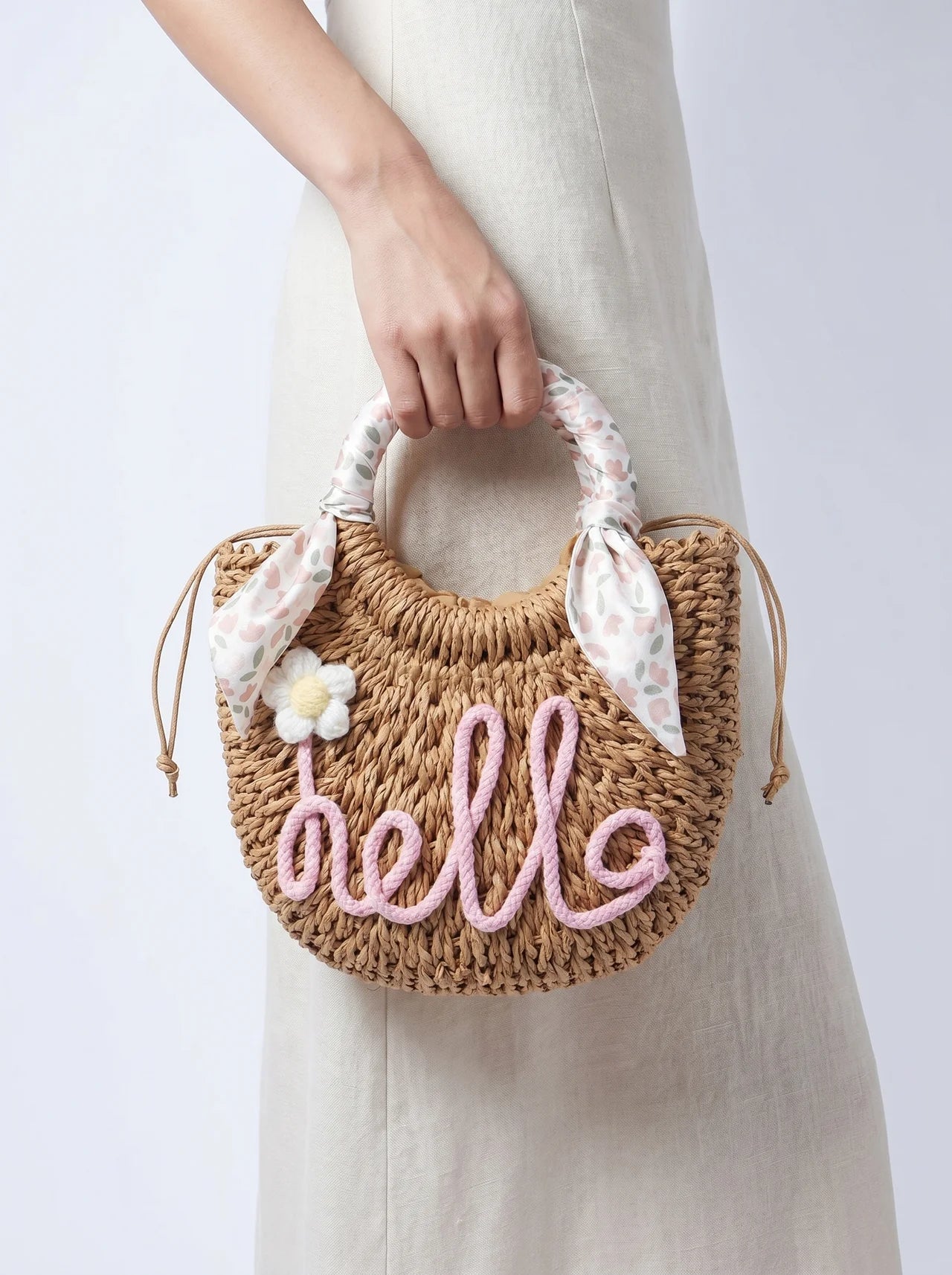 Jolie Rattan Strandtas