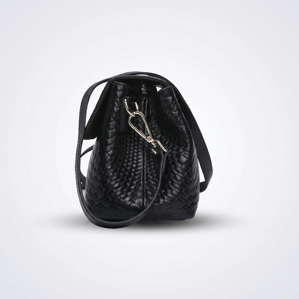 Brenne Gevlochten Leren Crossbody