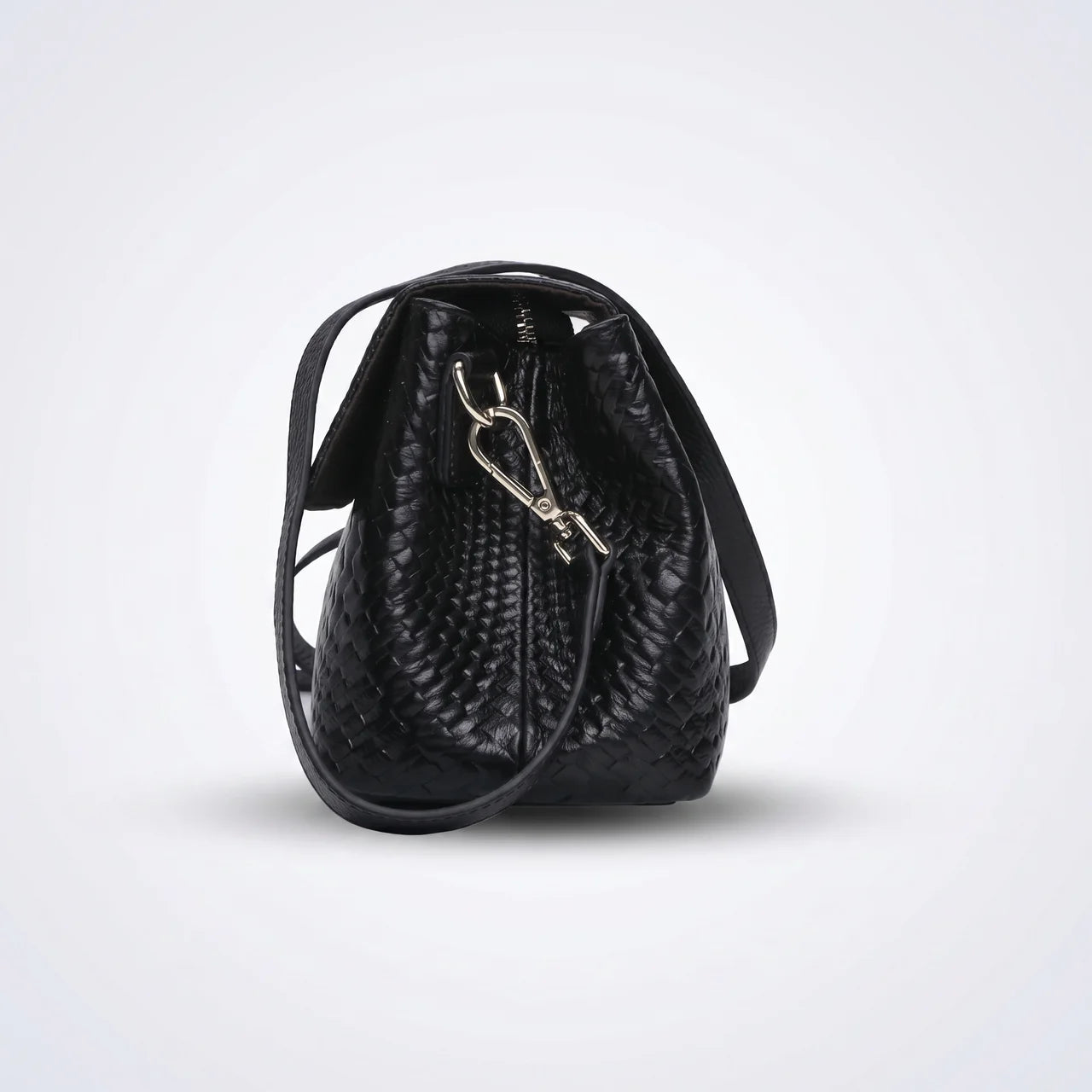 Brenne Gevlochten Leren Crossbody