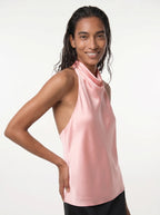 Geneviève Satijnen Halter Top met Cowl Neck