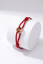 Tresse Gevlochten Armband met Gouden Schakel